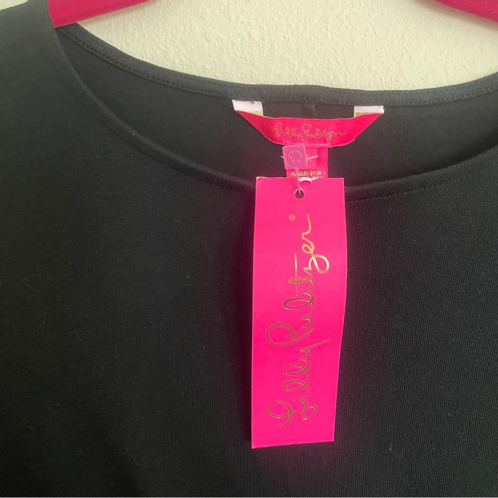 Lilly Pulitzer Lynn Twist Long Sleeve Black Dress - Picture 8 of 10